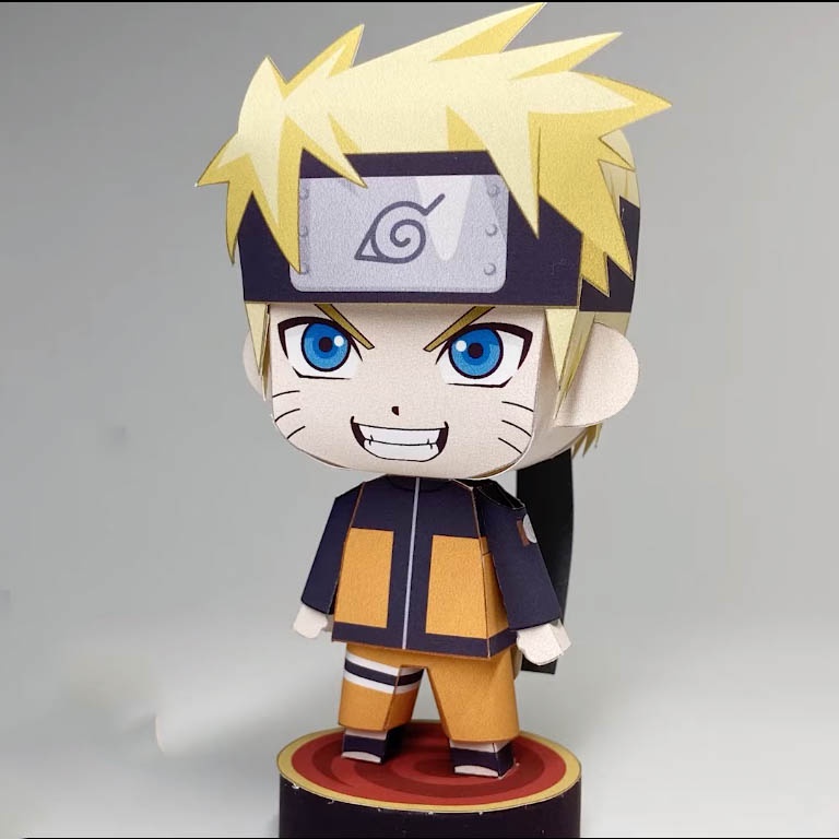 กระดาษตัวละครอนิเมะ Chibi รุ่น Uzumaki Naruto [Naruto Dattebayo - Shippuden]