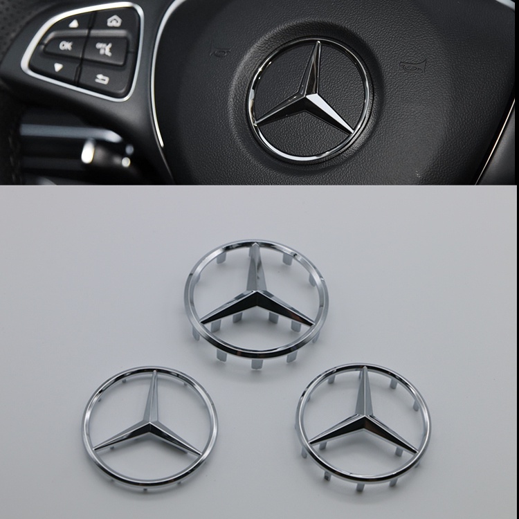 MLC GLK พวงมาลัย โลโก้ Three-Prong Star