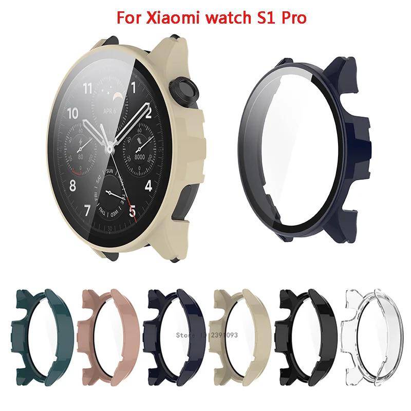สําหรับ Xiaomi Watch S1 Pro S2 Mi Watch Lite 3 หน้าจอ กระจกนิรภัย สมาร์ทวอทช์ PC ขอบแข็ง ป้องกัน เคสนาฬิกา