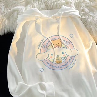 ใหม่ เสื้อกันหนาว มีฮู้ด ผ้ากํามะหยี่ขนนิ่ม ลาย Cinnamoroll …