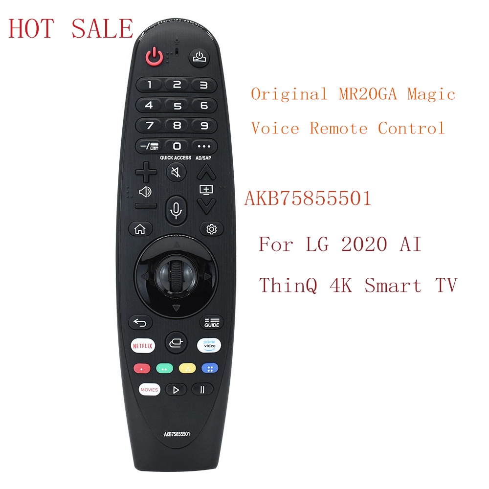 ใหม่ MR20GA Magic Voice รีโมทคอนโทรล AKB75855501 สําหรับใช้สําหรับ LG 2020 AI ThinQ 4K สมาร์ททีวี NA