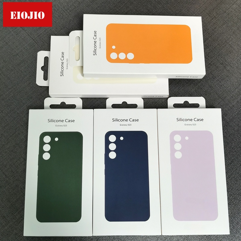 เคสโทรศัพท์มือถือ ซิลิโคนนิ่ม ป้องกัน ปิดด้านหลัง แบบเต็มเครื่อง สีพื้น สําหรับ Samsung Galaxy S23 Plus Ultra S23+