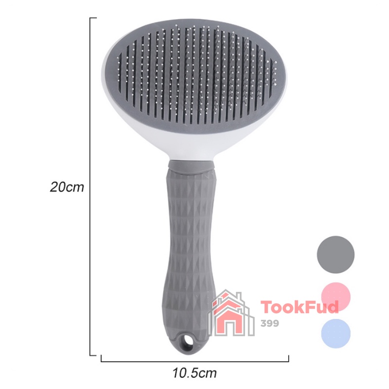 ร้านไทยพร้อมส่ง 🏇 หวีสางขนสําหรับสัตว์เลี้ยง สุนัข แมว พร้อมปุ่มกดกำจัดขนส่วนเกิน 🐘   tf99 - รูปที่ 3