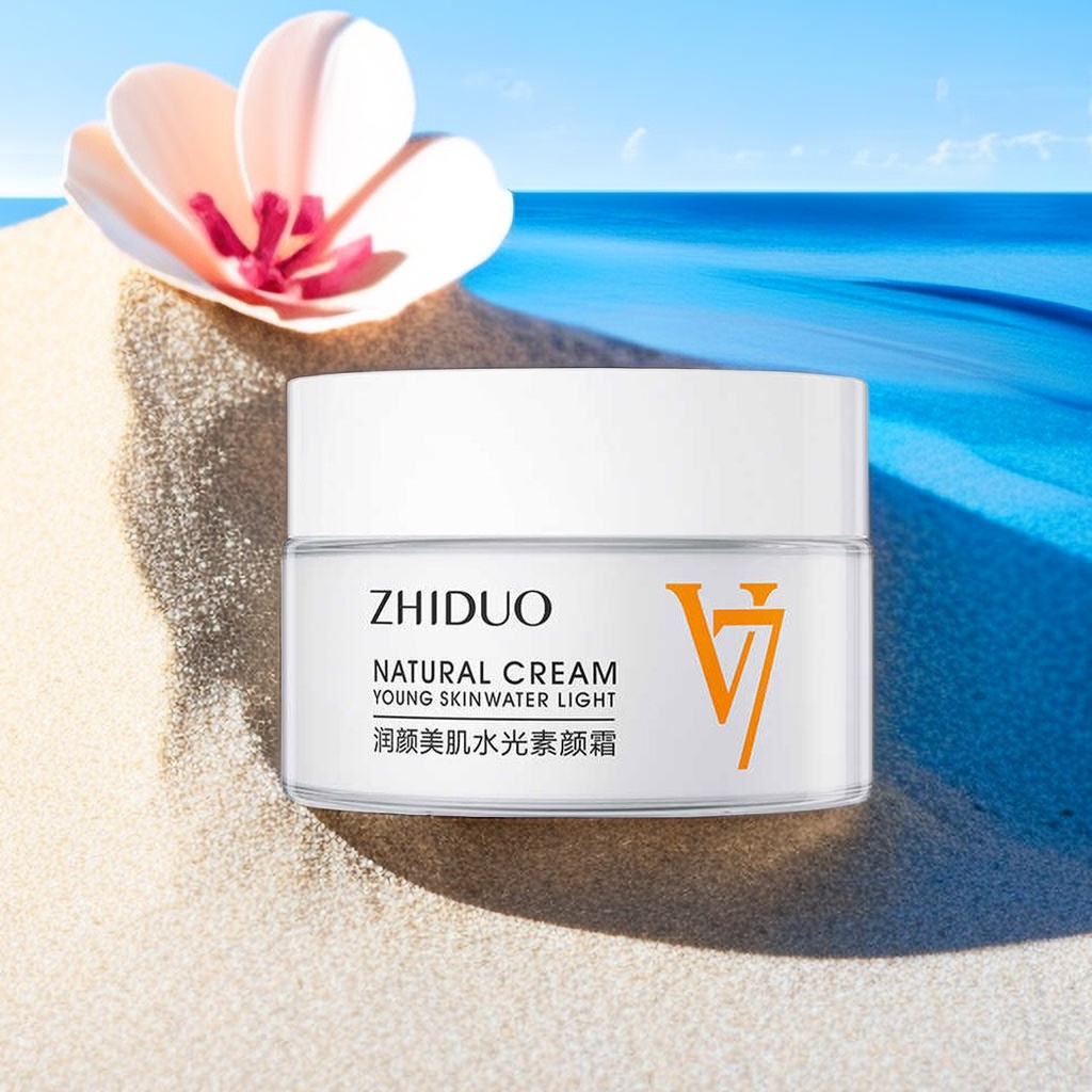 ZHIDUO v7 มอยส์เจอไรเซอร์และคอนซีลเลอร์, แต่งหน้านู้ดธรรมชาติ, ผิวนุ่มชุ่มชื่น, ครีมให้ความชุ่มชื้น