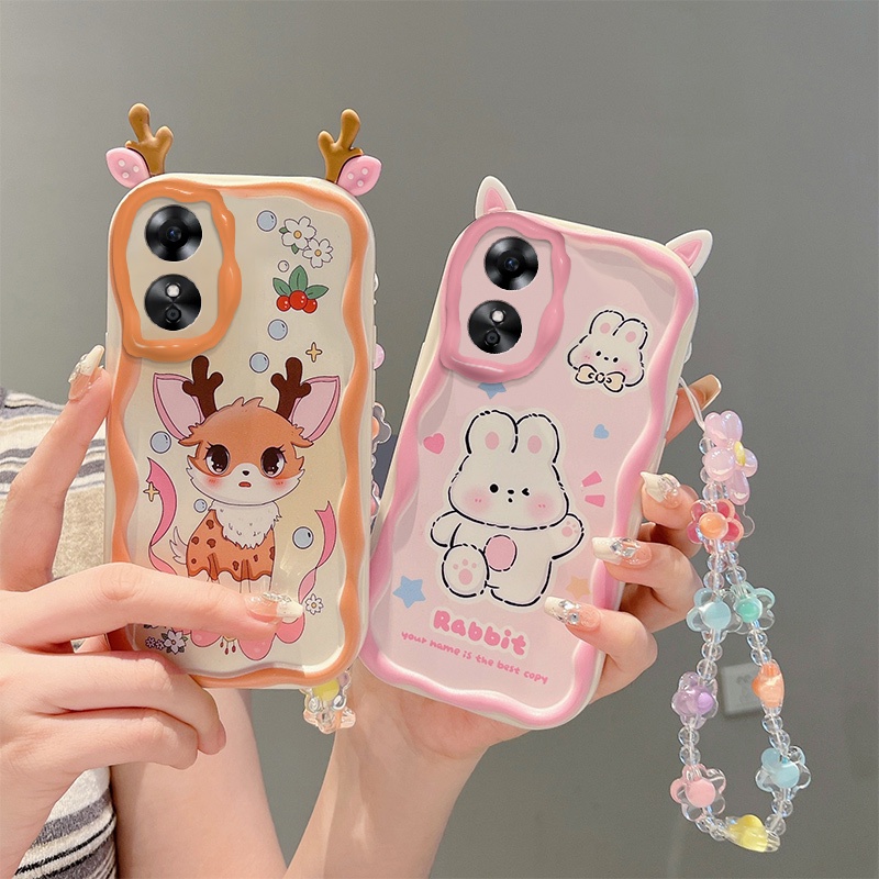 เคส oppo a17/a17k เคสโทรศัพท์มือถือ กันกระแทก ลายการ์ตูนน่ารัก แฟชั่น สําหรับ oppo a17/a17k