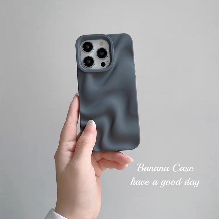 รูปแบบคลื่นไม่สม่ําเสมอสําหรับ iPhone 16 11 12 13 14 15 Pro Max Case