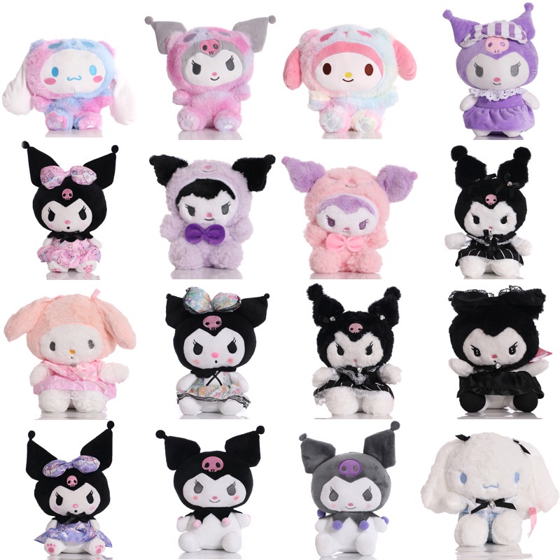 ตุ๊กตานุ่ม รูปการ์ตูน Sanrio Kuromi เหมาะกับของขวัญ ของเล่นสําหรับเด็ก