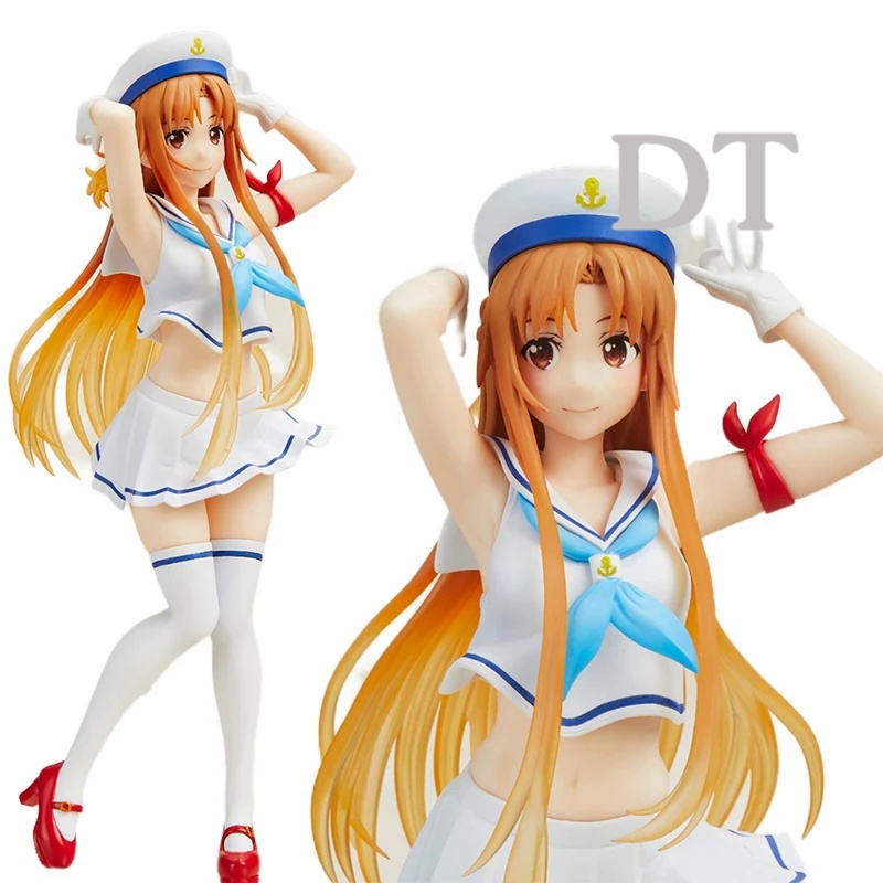 DT Anime Sword Art Online Yuuki Asuna Alice Chapter PVC 20CM Sexy and Cute Action Figure Model Kid Toys Gift Collect Orn