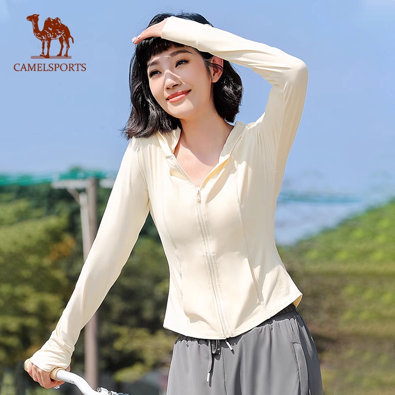 CAMEL SPORTS เสื้อแจ็กเก็ต กันแดด ดูดซับความชื้น น้ําหนักเบา ระบายอากาศ แห้งเร็ว สําหรับเล่นโยคะ กลางแจ้ง