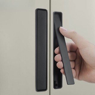 ลูกบิดลิ้นชัก ทรงสี่เหลี่ยม สีดํา สําหรับตู้เสื้อผ้า ลิ้นชัก