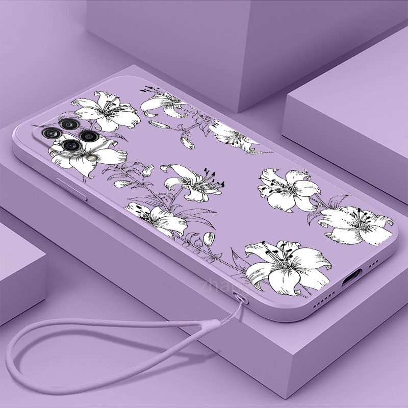 เคส Samsung A12 A22 4G A22 5G M33 M53 5G TPU ลายลิลลี่ เคสโทรศัพท์ กันกระแทก นิ่ม ใหม่ ซิลิโคน สายนาฬิกา เคสป้องกัน