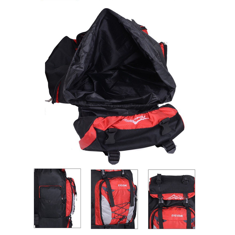 💥พร้อมส่ง 24 ชม มีหลายสี💥กระเป๋าเป้ใส่เดินทางขนาด 80ลิตร  Backpack  ใบใหญ่ กันน้ำ น้ำหนักเบา มีสีดำ สีแดง สีกรม