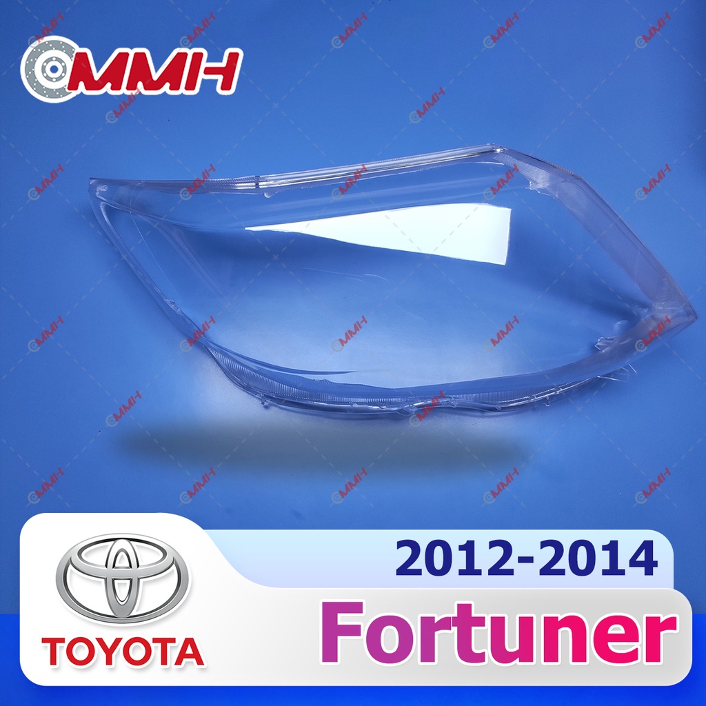 Toyota Fortuner ไฟหน้า 2012-2014 เลนส์ไฟหน้า ฝาครอบไฟหน้า ไฟหน้ารถยนต์ ไฟหน้าสําหรับ ฝาครอบไฟหน้าตรงรุ่น ฝาครอบเลนส์  headlamp cover ไฟหน้า โคมไฟหน้า ฝาครอบเลนส์