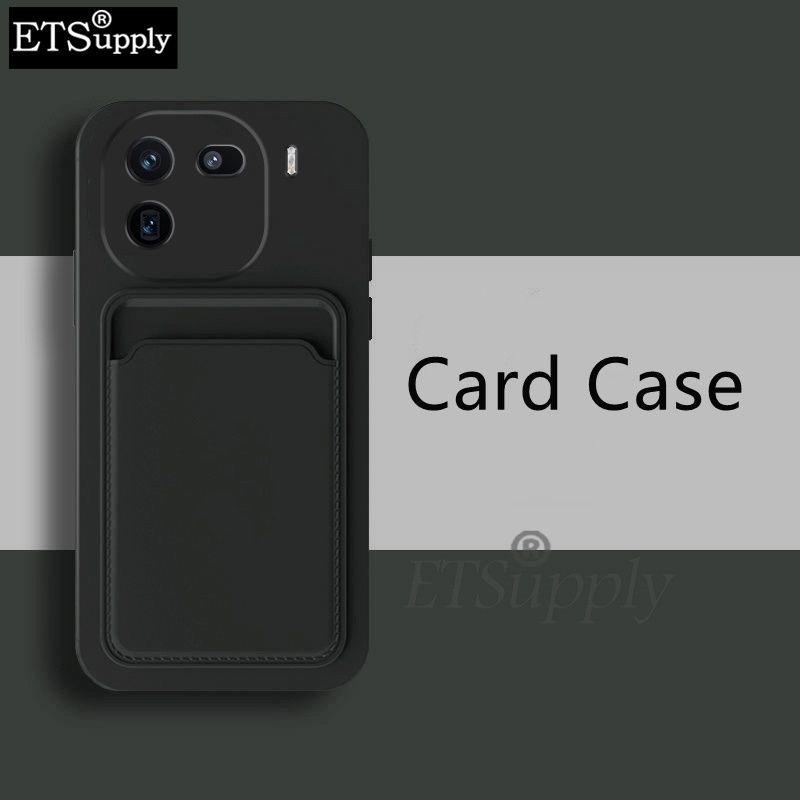 เคสโทรศัพท์ Vivo Iqoo 12 Pro Soft Card Holder Slot กระเป๋าสตางค์ซิลิโคนฝาหลัง Vivo iqoo 12Pro case