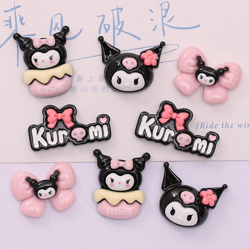 【MEET】โบว์เรซิ่น ลายการ์ตูน แฮนด์เมด DIY สําหรับทําเครื่องประดับ 1 ชิ้น ต่อแพ็ค