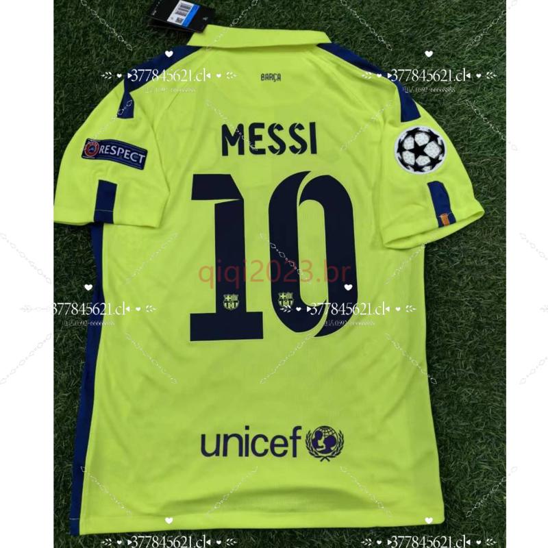 14/15เสื้อย้อนยุคบาร์เซโลน่าเสื้อฟุตบอลทีมเยือนเมสซี่