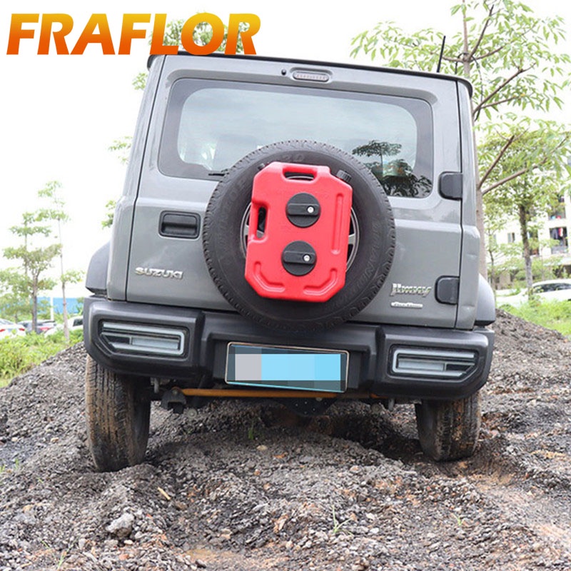 ถังน้ำมันสำรอง 6 ลิตร 10 ลิตร สำหรับ Suzuki Jimny JB64 Sierra JB74 2019-2023 ยางสำรองติดตั้งถังน้ำมัน Jerrycan น้ำมันกระป๋อง