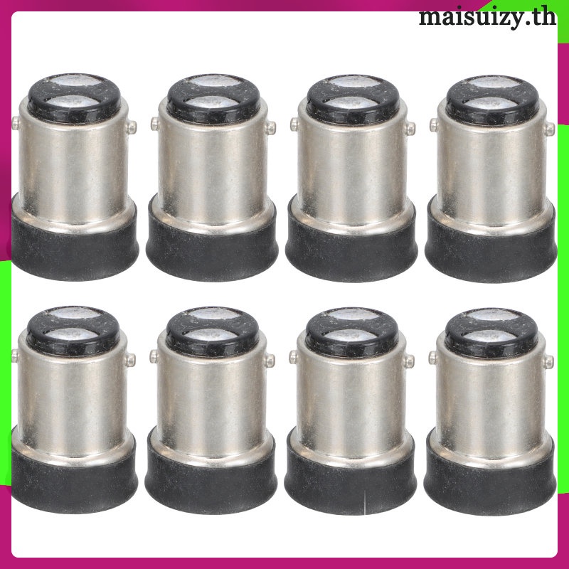 อะแดปเตอร์แปลงฐานหลอดไฟ B15 เป็น E12 LED สีดํา 8 ชิ้น