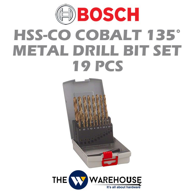Bosch ชุดดอกสว่านโลหะ HSS-CO Cobalt 135 19 ชิ้น 2608587014