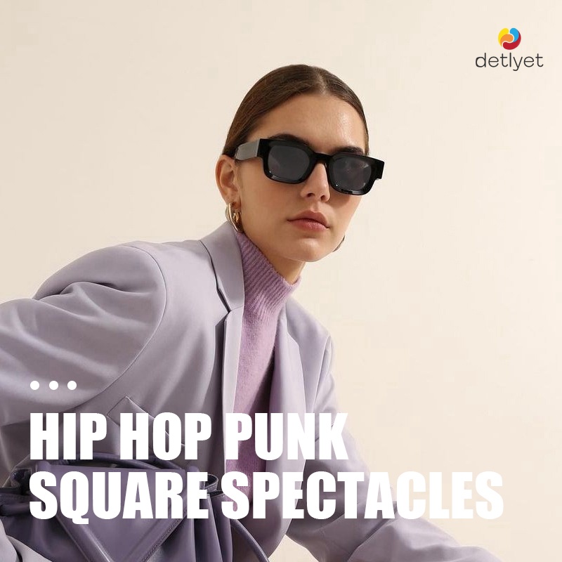 COD🌷แว่นตากันแดดแฟชั่นสไตล์เกาหลีUV400ป้องกันรังสียูวีกรอบสี่เหลี่ยมขนาดเล็กย้อนยุคแว่นกรองแสงผู้ชายและผู้หญิง-detlyet - รูปที่ 7
