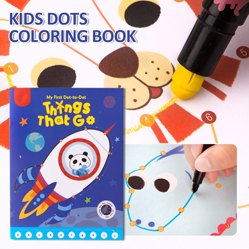 Kids Dots Coloring Book Creative My First Dot to Dot Activity Books for Toddlers