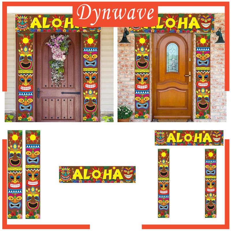 [Dynwave] ป้ายแบนเนอร์ ลาย Welcome Aloha สไตล์ฮาวาย สําหรับตกแต่งปาร์ตี้