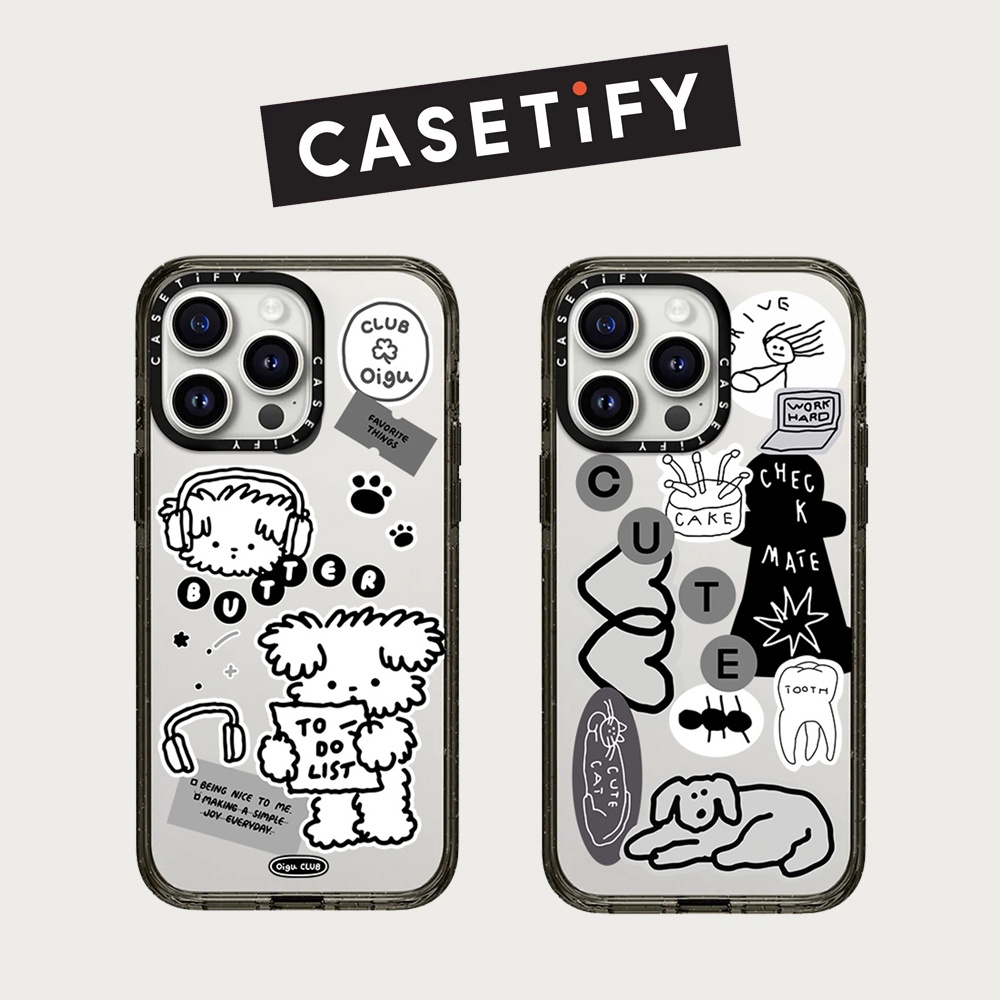 Drop proof glitter CASETIFY phone case for iPhone 15 Plus 15pro 15promax 14 14pro 14promax 13promax cartoon hard case for 12promax iPhone 11 case upgrade high-quality official