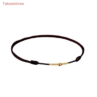 (Takashitree) สร้อยข้อเท้า เชือกนําโชค แฮนด์เมด สีแดง ปรับได้ แฟชั่นคู่รัก สําหรับผู้ชาย ผู้หญิง