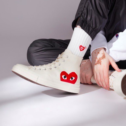 PREMIUM CONVERSE Comme Des Garcons CDG PLAY 1970s (MALAYSIA READY STOCK) สบาย ๆ