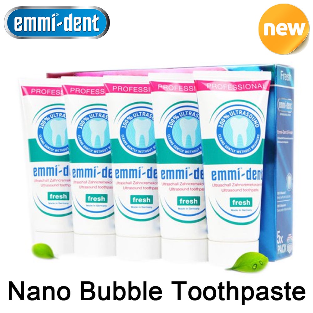EMMI-DENT Nano Bubble Toothpaste Teeth Whitening Deep Clean Health
