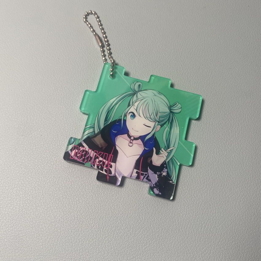 พวงกุญแจ แบบสองด้าน ลาย Hatsune Miku World Project Puzzle