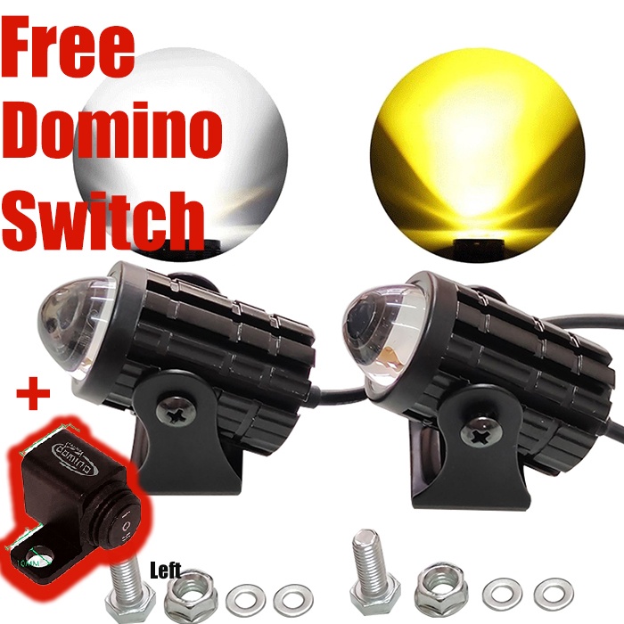 ไฟสปอร์ตไลท์ led แสงสูงและแสงน้อย 60W 2สี ขาว+เหลือง สปอร์ตไลท์ led มอเตอร์ไซค์ ไฟหน้า led มอเตอร์ไซค์ สปอร์ตไลท์ มอเตอร์ไซค์