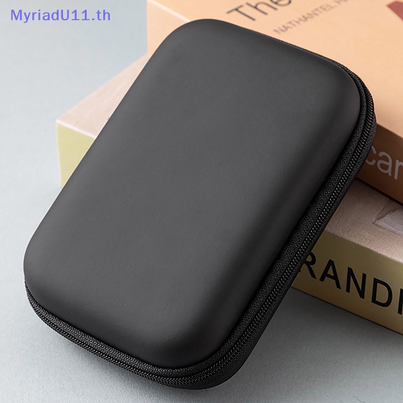 Myriadu กระเป๋าฮาร์ดไดรฟ์ EVA HDD SSD มีซิป สําหรับฮาร์ดไดรฟ์ 2.5 TH