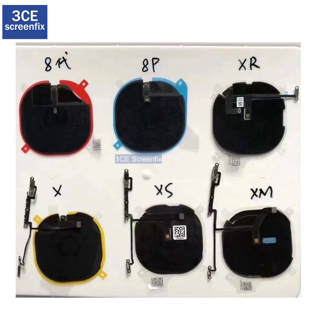 ของแท้ สายชาร์จชิปคอยล์ไร้สาย แบบยืดหยุ่น สําหรับ iPhone X XS Max XR 8 Plus