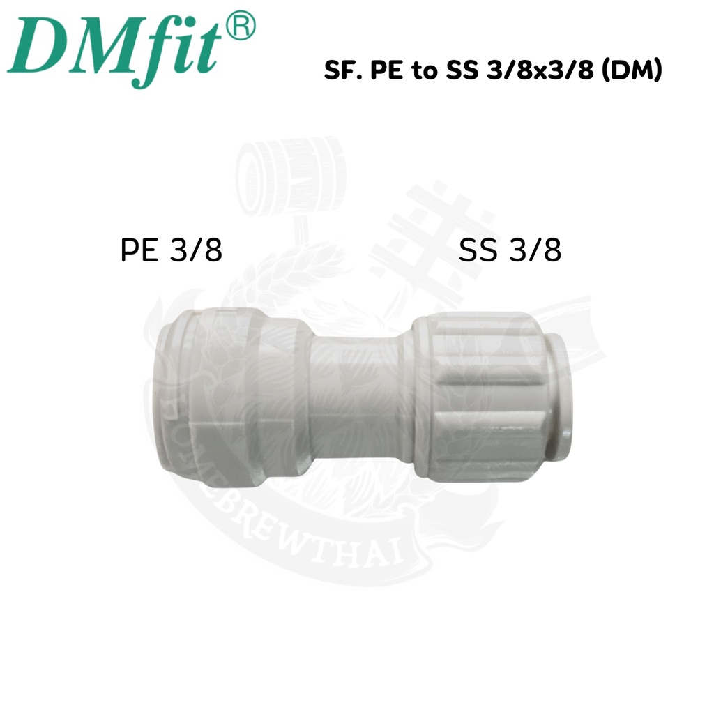 SF. PE to SS 3/8x3/8 (DM)
