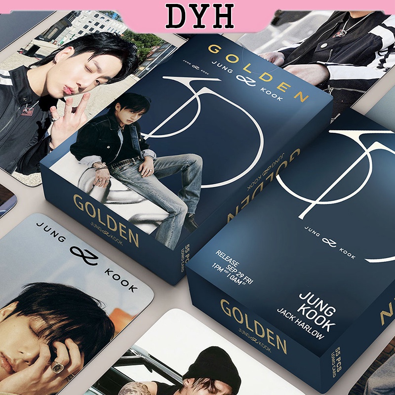 Dyh 55 ชิ ้ น/box BTS JUNGKOOK Photocards GOLDEN KPOP LOMO Card Collection Card