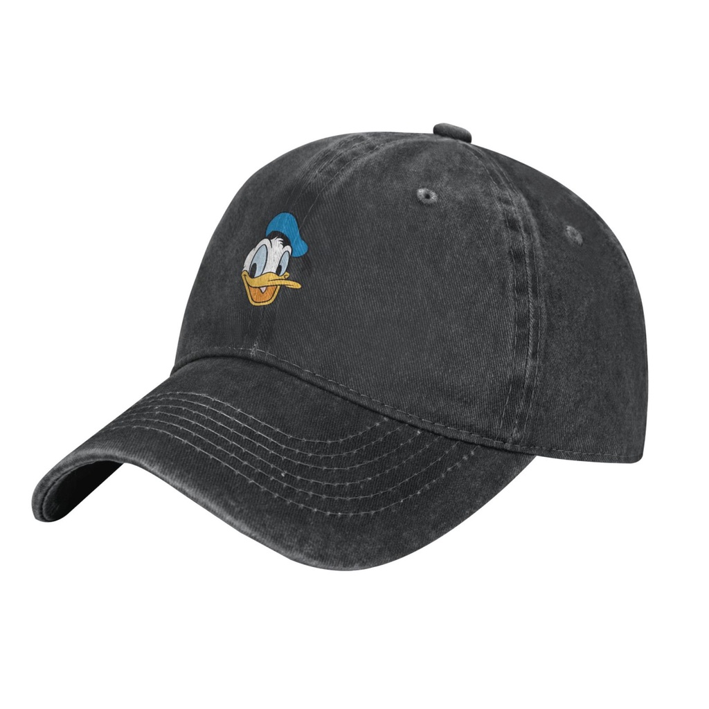 หมวกเบสบอล ผ้าฝ้าย ลาย Disney Donald Duck สามารถปรับได้ ของแท้ สไตล์คลาสสิก