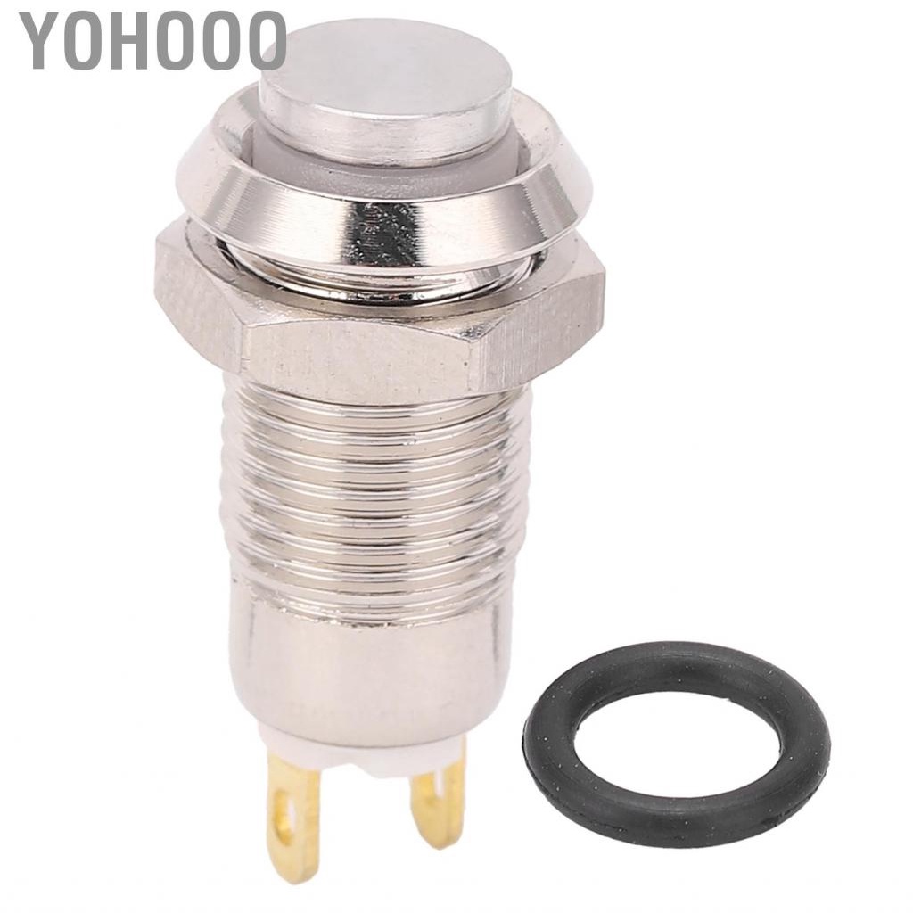 Yohooo 8mm Metal Push Button Switch Waterproof Self-Locking Start Without Light