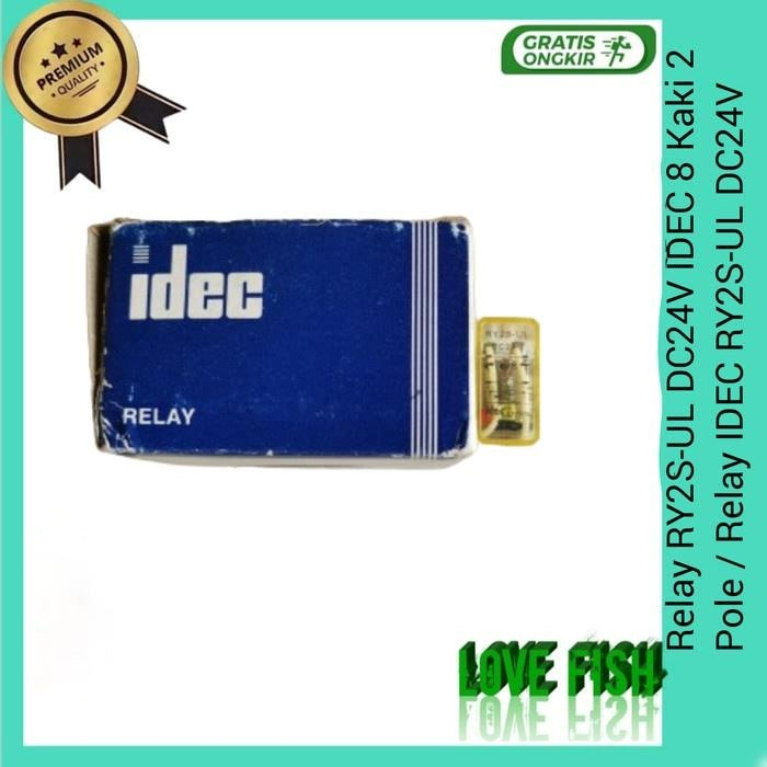 รีเลย์ RY2S-UL DC24V IDEC 8 ฟุต 2 เสา / รีเลย์ IDEC RY2S-UL DC24V