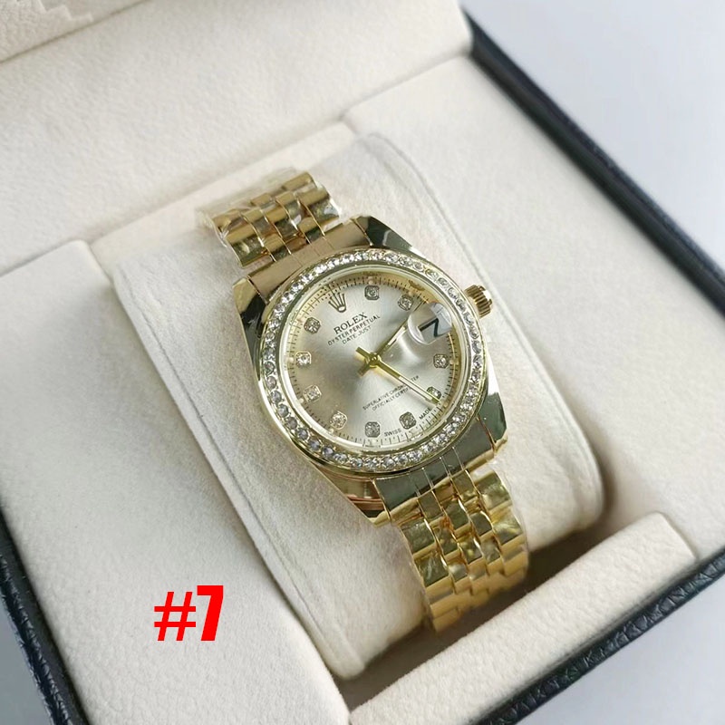 นาฬิกาข้อมือควอตซ์แฟชั่น สายแสตนเลส มีปฏิทิน สไตล์นักธุรกิจ สําหรับผู้หญิง