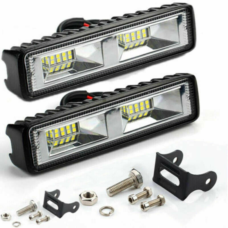 ไฟสปอตไลท์ ไฟตัดหมอก LED 16 ดวง 50 วัตต์ 6000k 12v กันความร้อน สําหรับรถยนต์ และรถจักรยานยนต์ 1 ชิ้น