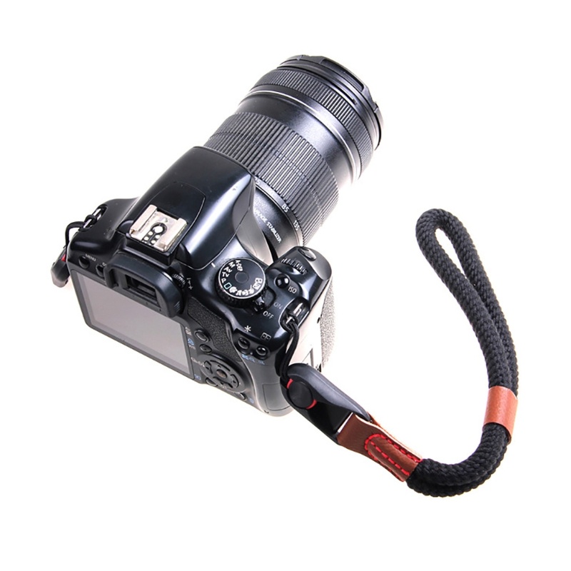 【3C】สายคล้องข้อมือ แบบถัก ปรับได้ สําหรับกล้องดิจิทัล