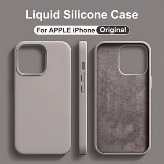 เคสซิลิโคนเหลว กันกระแทก สําหรับ for iPhone 17 16 15 Pro Max 14 13 12 11 Pro Max Mini XR X XS Max 7 8 6 6s Plus