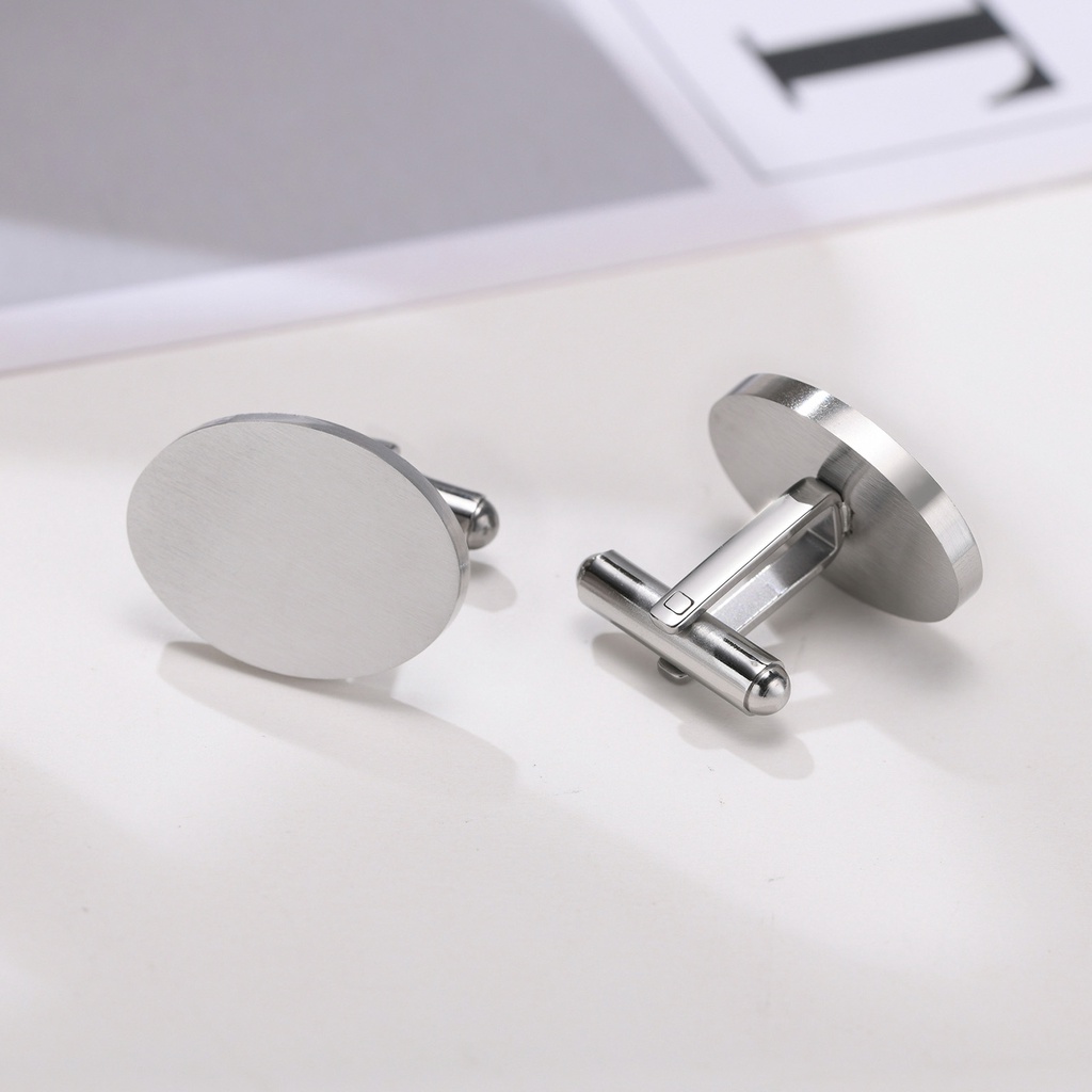 Vnox กระดุมข้อมือสเตนเลส ของขวัญแต่งงาน สําหรับผู้ชาย - รูปที่ 5