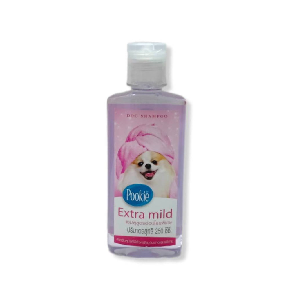 Pookie Extramild Shampoo สูตรอ่อนโยนพิเศษ สำหรับสุนัข 250 มล.