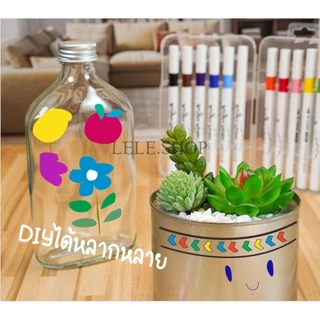 ปากกามาร์กเกอร์อะคริลิค แห้งเร็วไม่ซึมถึงด้านหลัง ขนาด12/24/36/48/60สี อุปกรณ์เครื่องเขียน พร้อมส่ง