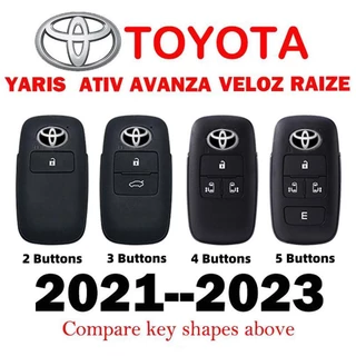 เคสรีโมตกุญแจรถยนต์ TPU สําหรับ Toyota Vios 2023 Yaris Ativ Avanza Veloz Raize Keyless Auto Accessorie