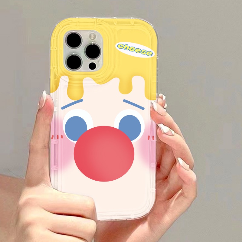 Cute Bear กรณีที่ชัดเจน for Samsung A54 5G A53 A52 A51 A50 A34 A33 A23 A22 A24 A13 A05 S23 Ultra S22 S21 S20 FE ปิดบัง