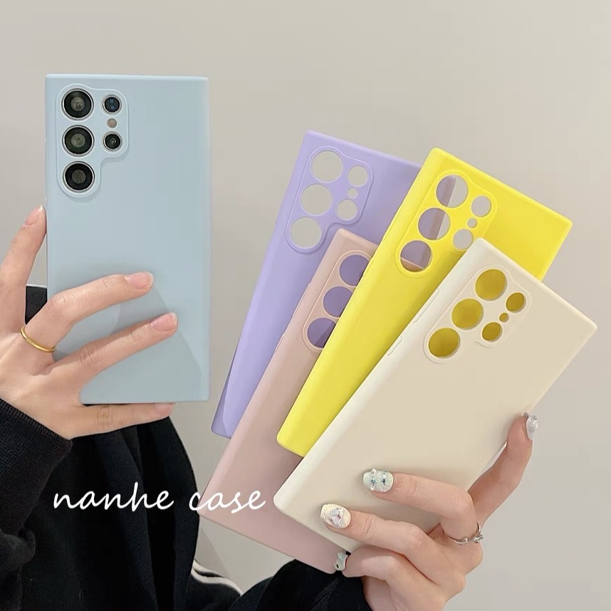ซัมซุง เอส24อัลตร้า (พร้อมส่งในไทย)เคสTPU​นิ่ม​สีพาสเทลแบบคลุมกล้อง For Samsung S22 S23 S24 Ultra Plus S24ultra S23ultra