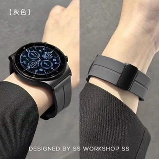 สายนาฬิกาสำหรับAmazfit Bip6 bip3 bip4 bip5 GTS4mini GTS2 2eแบบพับได้GTR2GT3GTR4สาย20mm22mm